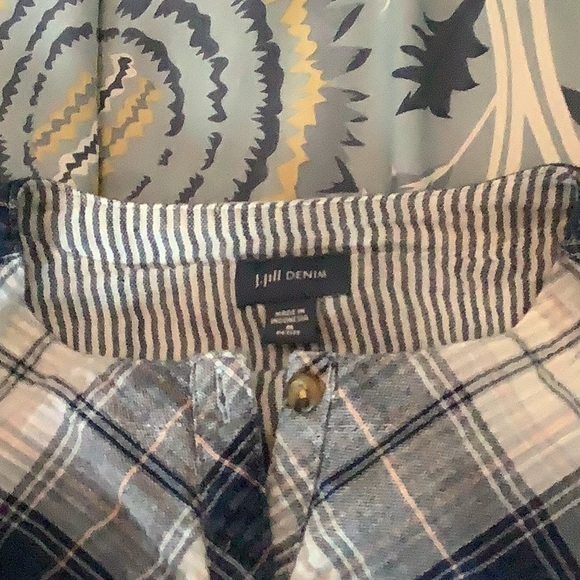 J. Jill plaid long sleeved blouse - Picture 3 of 3